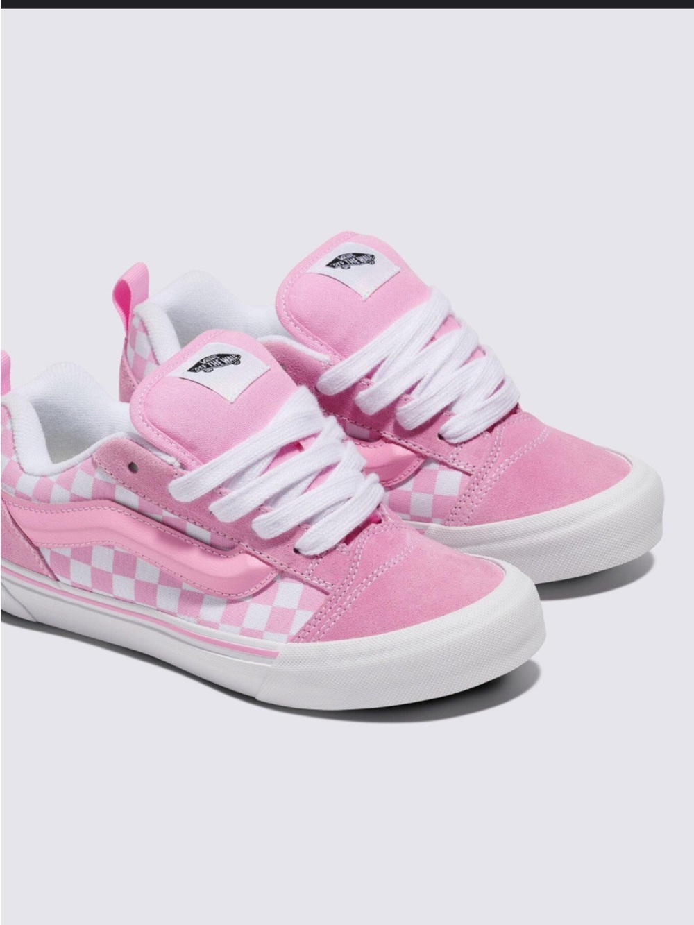 Vans Pink Checkerboard Old Skool LX Sneakers